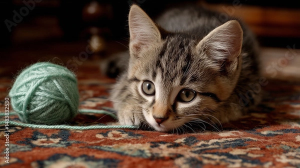 Obraz cat on the floor