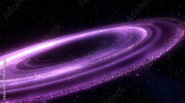 Fototapeta Enhanced space render of Neptunes faint rings arcs with dust clumps Ring Structure and Arcs Clumpy particle highlight Enhanced photography Telephoto lens