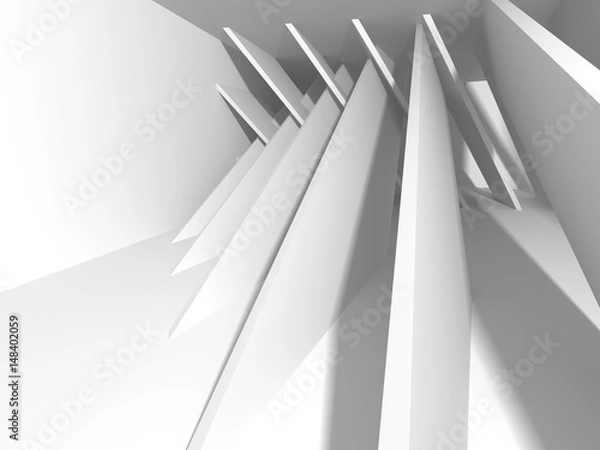 Fototapeta Abstract Modern White Architecture Background