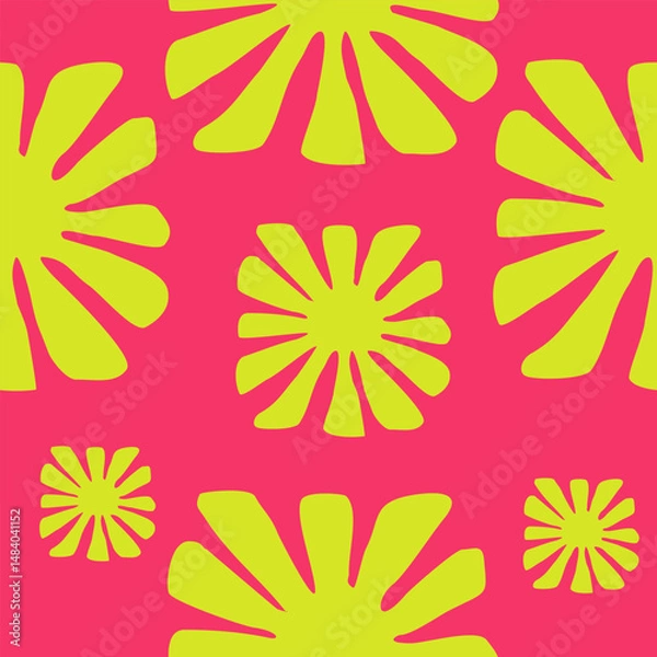 Obraz Cute sun pattern background vector design