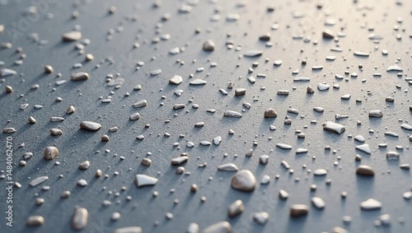 Fototapeta Close-up macro photo of granite stone surface texture, ultra-sharp focus, natural lighting, photorealistic, seamless pattern, neutral gray tones, high-resolution 