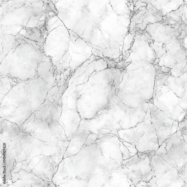 Fototapeta Elegant white marble texture with subtle gray veins a luxurious stone pattern for backgrounds