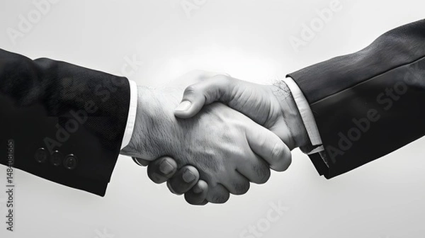 Fototapeta Handshake Symbol of Agreement, Business Partnership, and Success