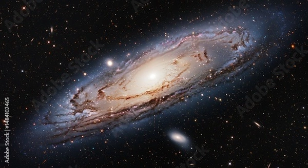 Obraz Cosmic Swirl: A Galaxy's Embrace