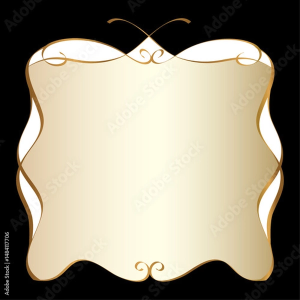 Fototapeta Art Nouveau Style Frame Design