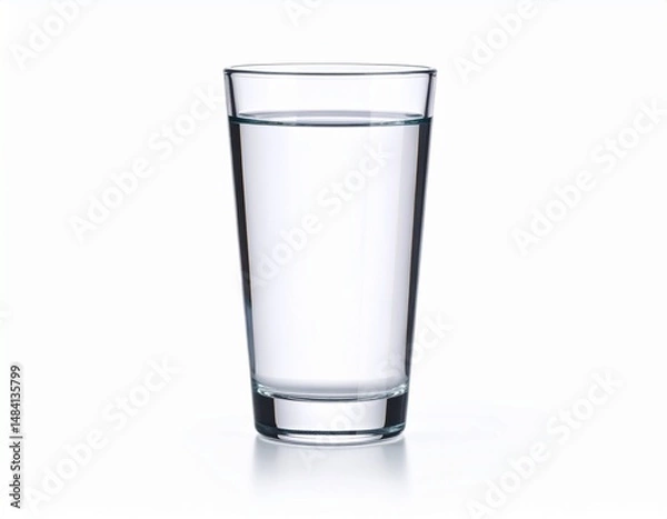 Obraz Copo de agua fundo branco