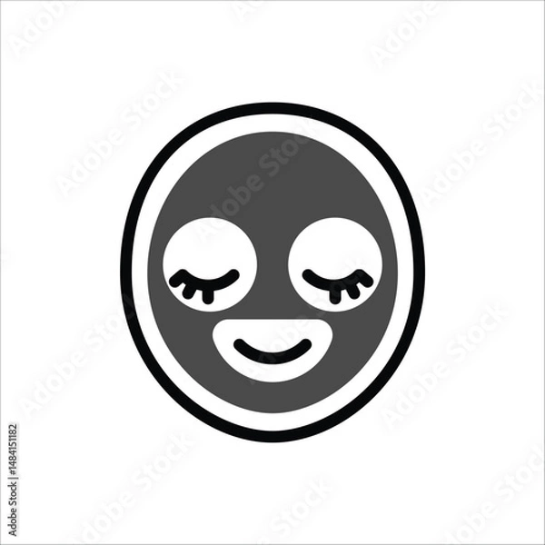 Obraz Art & Illustration, facemask icon