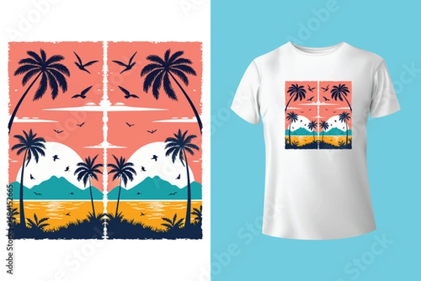 Obraz Vector summer t shirt design