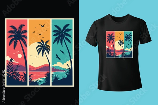 Obraz Vector summer t shirt design