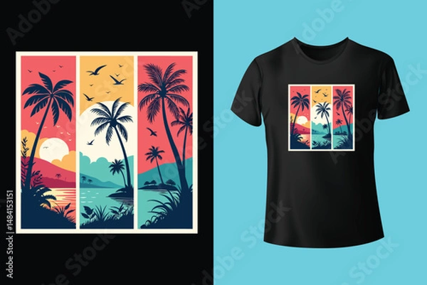 Obraz Vector summer t shirt design