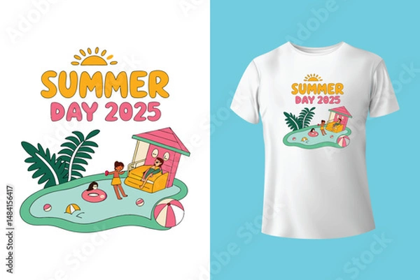 Obraz Vector summer t shirt design
