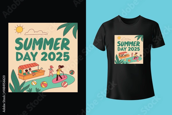Obraz Vector summer t shirt design