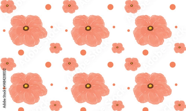 Obraz seamless pattern flower background