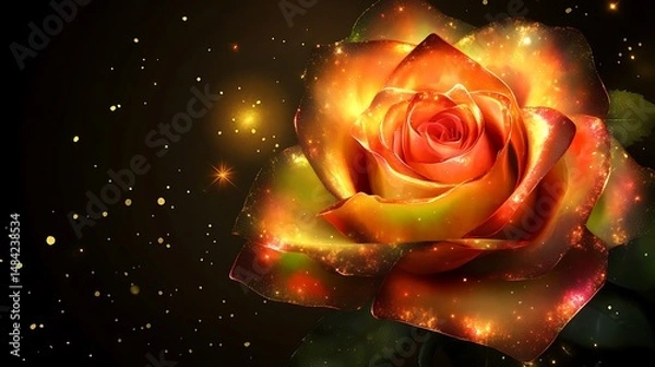 Fototapeta Glowing rose