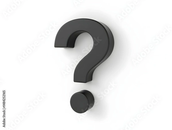 Fototapeta Idea problem solution Question Mark Conceptual brainstorming icon illustration