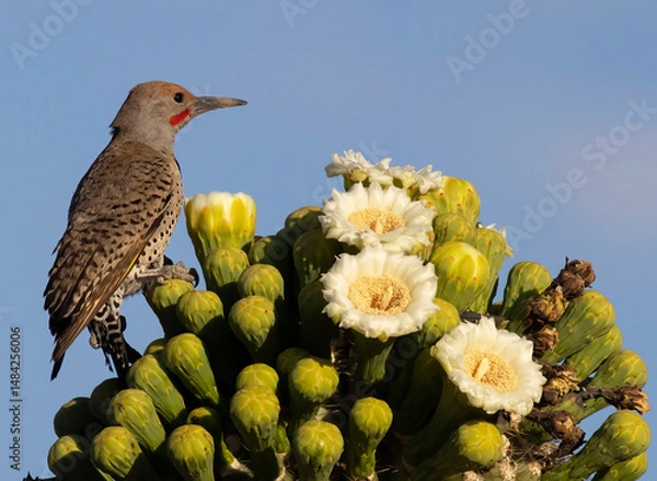 Obraz bird on cactus