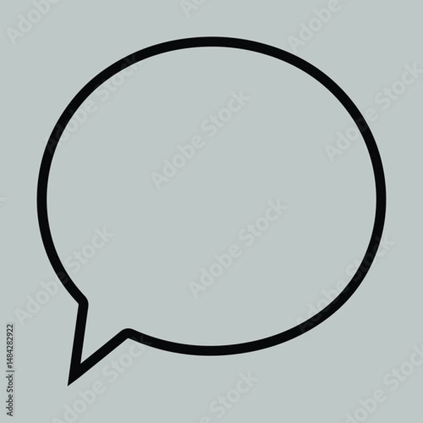 Fototapeta vector speech bubble.