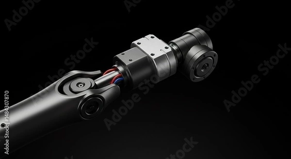 Obraz Precision engineered robotic arm segment showcases sophisticated industrial design