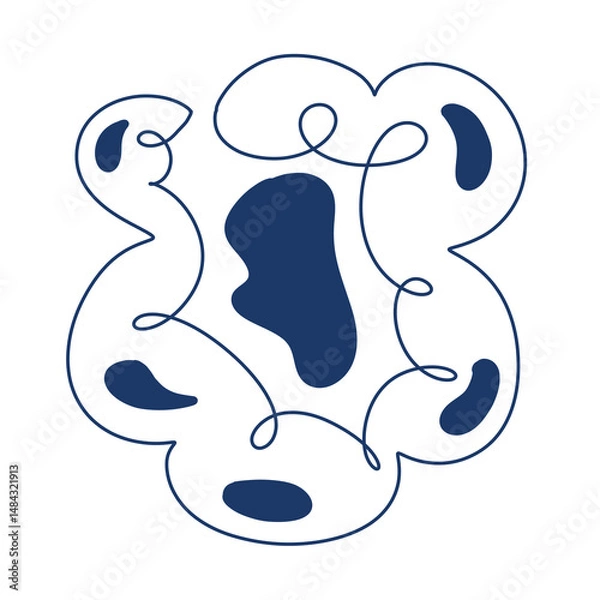 Fototapeta abstract element with simple lines, graphic element