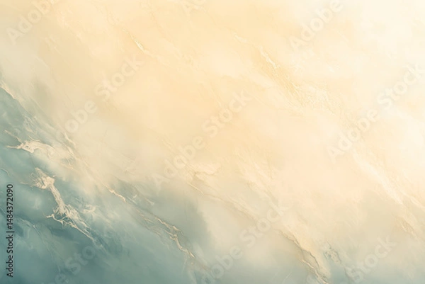 Fototapeta A soft, abstract image featuring fluid waves and blended colors in gentle pastel tones, evoking a serene and calming atmosphere. Perfect for backgrounds or minimalistic design.