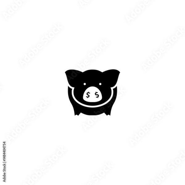 Obraz LOGO PIG BLACK 