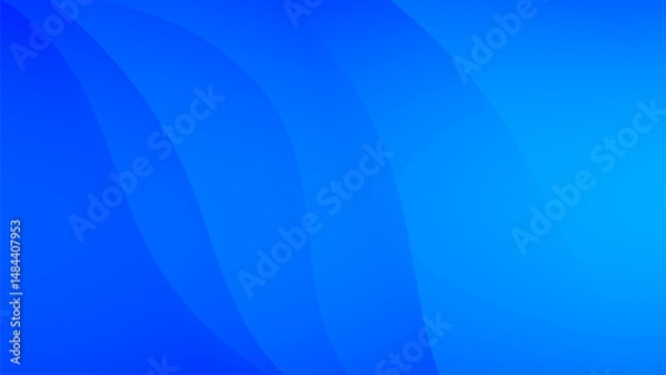 Fototapeta overlapping blue fluid smooth gradient abstract background