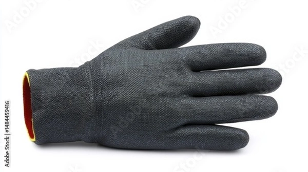 Fototapeta Fireproof fabric glove isolated on white background. Generative AI