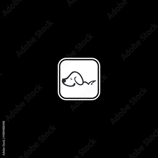 Obraz logo icon dog
