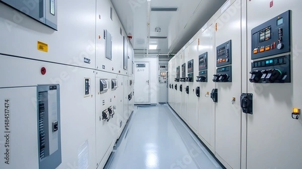 Fototapeta server rack in a data center