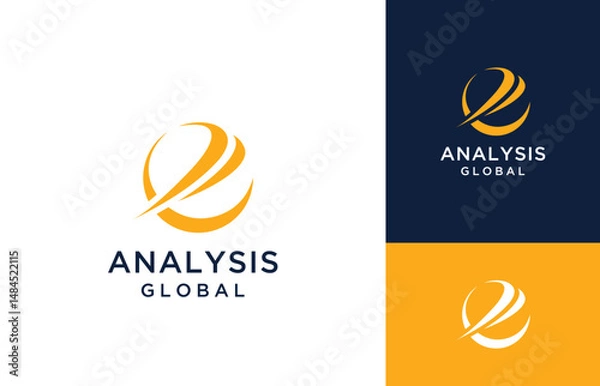 Obraz Initial letter E design logo for business consulting , digital technology template 