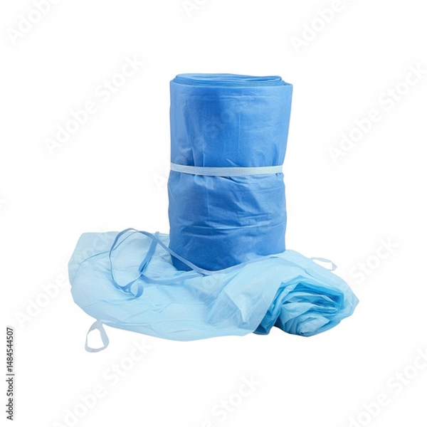 Obraz Rolled Blue Disposable Surgical Drape with Extra Drape