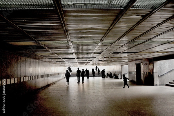 Obraz tunel w mieście