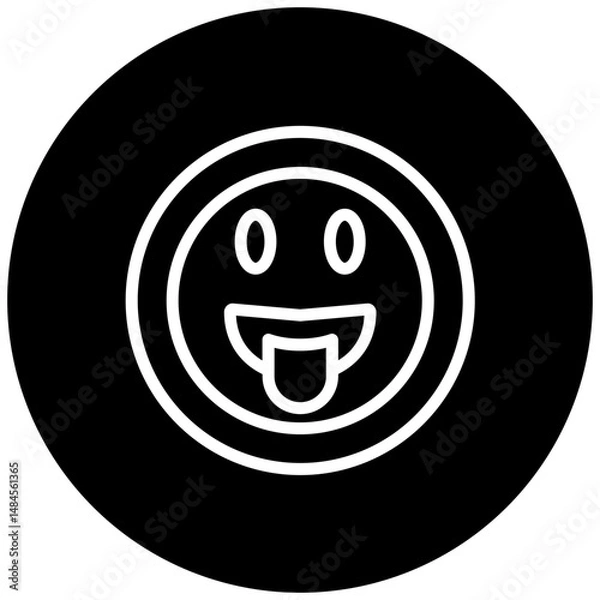 Obraz Face with Tongue Icon