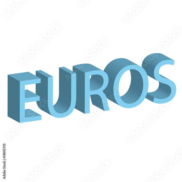 Obraz euros logo