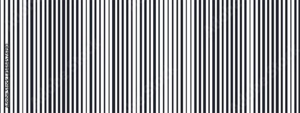 Fototapeta Simple line layout forming an abstract pattern with smooth gradient flow. Stripe shapes in black and white support fade transitions. Vector background