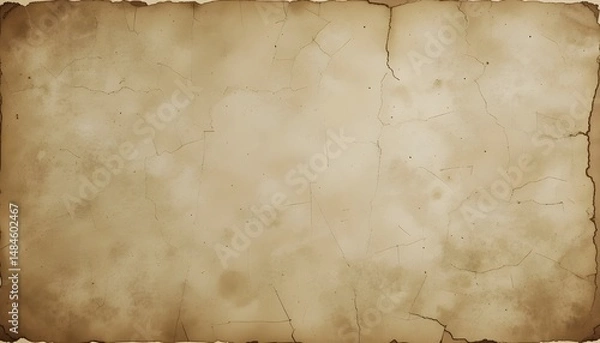 Obraz Shabby Faded Old Paper Wallpaper with Retro Vintage Texture for Nostalgic and Antique Style Design