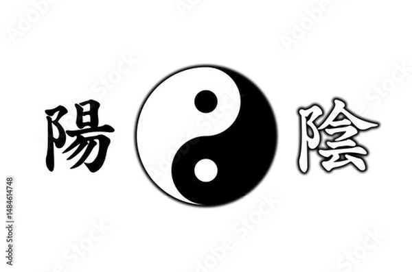 Fototapeta 陰陽太極図
