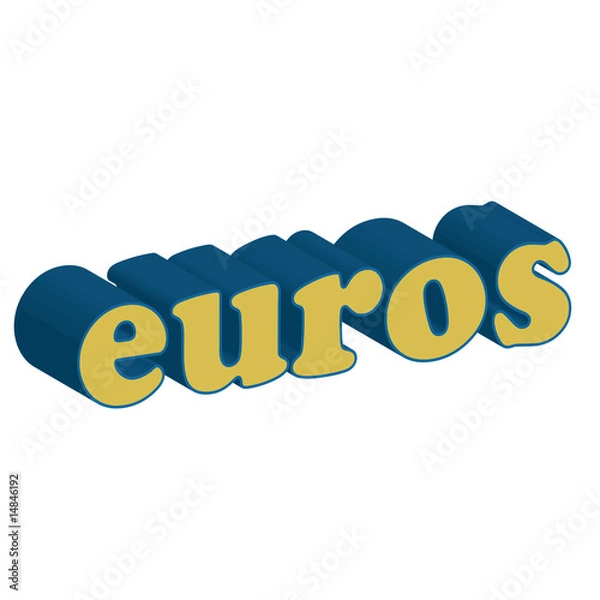 Obraz euros logo