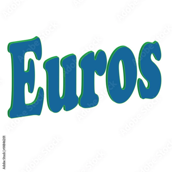 Fototapeta euros logo