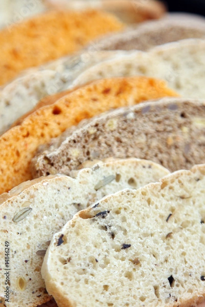 Fototapeta Sliced bread,close up