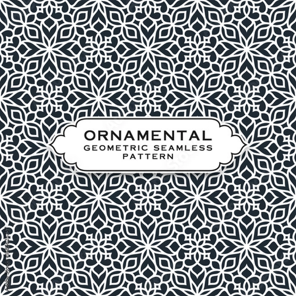 Fototapeta Ornamental geometric seamless pattern vector