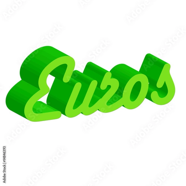 Obraz euros logo