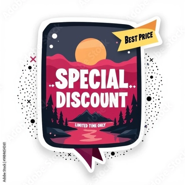 Obraz Sticker - Black Friday. Vector style. 