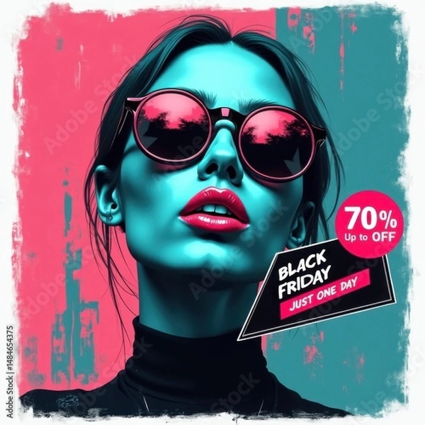 Obraz Sticker - Black Friday. Vector style. 