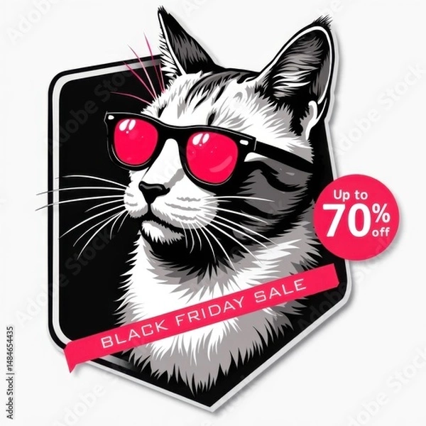 Obraz Sticker - Black Friday. Vector style. 