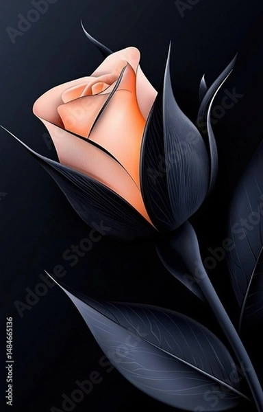 Fototapeta red and black