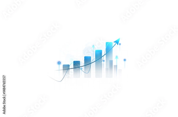 Obraz Transparent or png stock market investment trading graph growth.Trade business analytics graph and financial chart.Business trade analytics line graphs,financial chart investment.PNG graph chart.	
