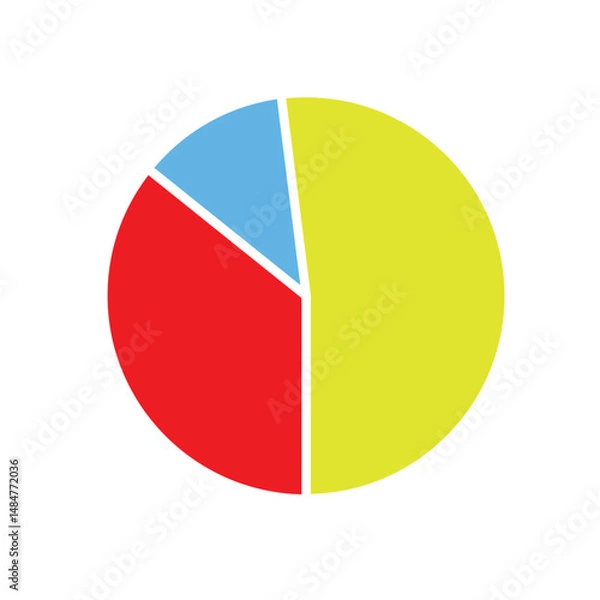 Fototapeta Pie Chart Vector Icon