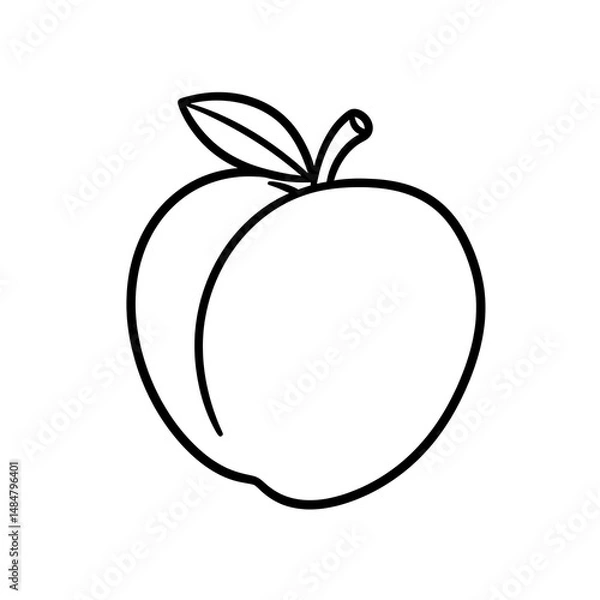Obraz Simple Peach Illustration