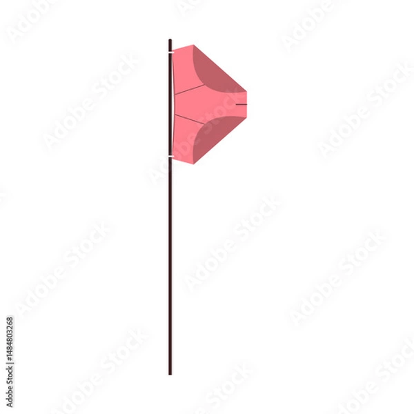 Obraz Illustration of underwear serving as a flag, symbolizing victory with a unique twist.